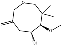 5-Oxocanol,4-methoxy-3,3-dimethyl-7-methylene-,(4R,5R)-(9CI) Structure