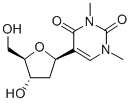 1,3-二甲基-2'-脱氧假尿苷,65358-16-9,结构式