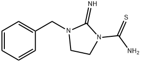 1-Imidazolidinecarbothioamide,  2-imino-3-(phenylmethyl)- Struktur