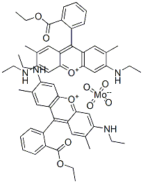 bis[9-[2-(ethoxycarbonyl)phenyl]-3,6-bis(ethylamino)-2,7-dimethylxanthylium] tetraoxomolybdate(2-)|
