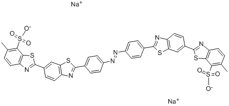2',2'''-[アゾビス(4,1-フェニレン)]ビス(6-メチル-2,6'-ビベンゾチアゾール-7-スルホン酸ナトリウム)