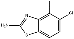 2-氨基-5-氯-4-甲基苯并噻唑,65373-18-4,结构式