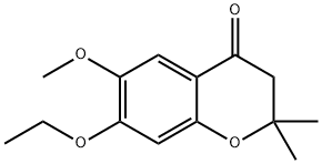 2,2-二甲基-7-乙氧基-6-甲氧基-4-二氢色原酮,65383-62-2,结构式