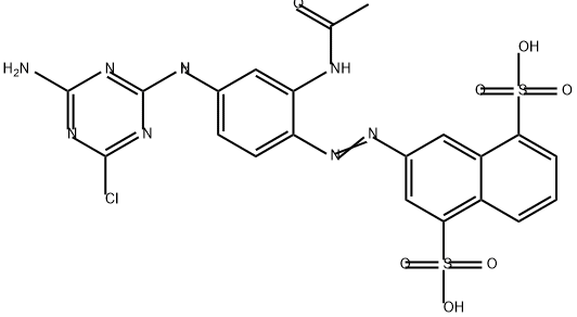 3-[[2-(Acetylamino)-4-[(4-amino-6-chlor-1,3,5-triazin-2-yl)amino]phenyl]azo]naphthalin-1,5-disulfonsure