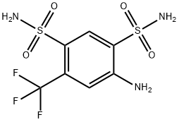 4-Amino-6-(trifluoromethyl)benzene-1,3-disulfonamide