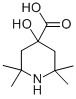 4-hydroxy-2,2,6,6-tetramethylpiperidine-4-carboxylic acid Structure