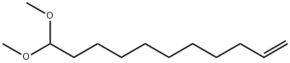11,11-ジメトキシ-1-ウンデセン 化学構造式