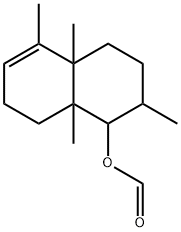 1,2,3,4,4A,7,8,8A-八氢-2,4A,5,8A-四甲基1-萘酚甲酸酯, 65405-72-3, 结构式