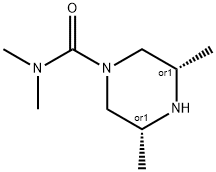 1-Piperazinecarboxamide,N,N,3,5-tetramethyl-,(3R,5S)-(9CI) Structure