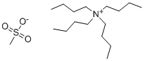 メタンスルホン酸アニオン·テトラブチルアミニウム 化学構造式