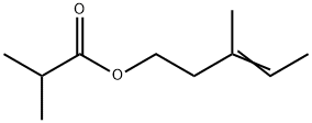 2-メチルプロパン酸3-メチル-3-ペンテニル 化学構造式