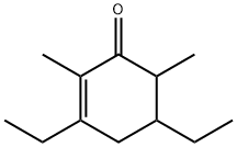 3,5-diethyl-2,6-dimethylcyclohex-2-en-1-one ,65416-17-3,结构式