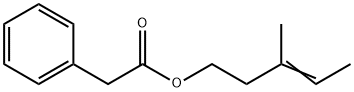 ベンゼン酢酸3-メチル-3-ペンテニル 化学構造式