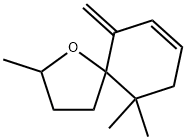 1-Oxaspiro4.5dec-7-ene, 2,10,10-trimethyl-6-methylene- Structure