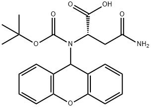 N-叔丁氧羰基-N'-氧蒽基-L-天门冬酰胺,65420-40-8,结构式
