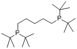 1,5-ビス(ジ-t-ブチルホスフィノ)ペンタン, min. 97% 化学構造式