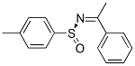 Benzenesulfinamide, 4-methyl-N-(1-phenylethylidene)-, (S)- Structure
