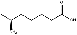 [S,(-)]-6-アミノヘプタン酸 化学構造式