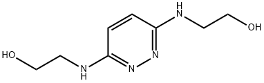 2,2'-(3,6-ピリダジンジイルジイミノ)ビスエタノール 化学構造式