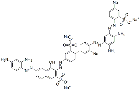 6546-67-4 6-[(2,4-Diaminophenyl)azo]-3-[[4'-[[2,4-diamino-5-[(4-sodiosulfophenyl)azo]phenyl]azo]-3'-sodiosulfo[1,1'-biphenyl]-4-yl]azo]-4-hydroxynaphthalene-2-sulfonic acid sodium salt