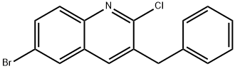 3-benzyl-6-bromo-2-chloroquinoline Struktur