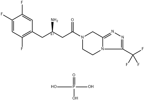 Sitagliptin phosphate monohydrate Struktur