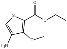 2-Thiophenecarboxylicacid,4-amino-3-methoxy-,ethylester(9CI) 化学構造式