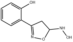 2-[4,5-Dihydro-5-(hydroxyamino)isoxazol-3-yl]phenol Struktur