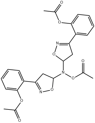 2,2'-[Acetyloxyiminobis(4,5-dihydroisoxazole-5,3-diyl)]bisphenol diacetate,65479-05-2,结构式