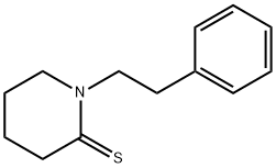 2-Piperidinethione,  1-(2-phenylethyl)- Structure
