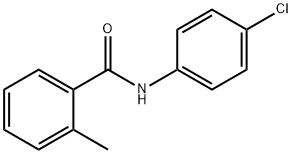 N-(4-chlorophenyl)-2-methyl-benzamide 化学構造式