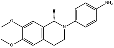 4-[(1S)-3,4-Dihydro-6,7-dimethoxy-1-methylisoquinolin-2(1H)-yl]benzenamine|