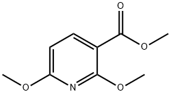 2,6-二甲氧基吡啶-3-甲酸甲酯 结构式
