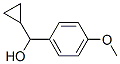 α-シクロプロピル-4-メトキシベンゼンメタノール 化学構造式