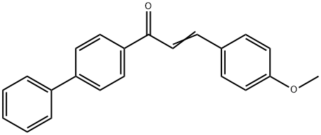 3-(4-methoxyphenyl)-1-(4-phenylphenyl)prop-2-en-1-one, 6552-64-3, 结构式