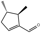1-Cyclopentene-1-carboxaldehyde, 4,5-dimethyl-, trans- (8CI) Struktur