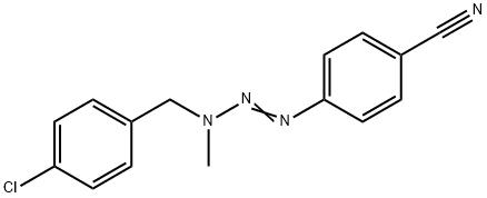 p-[3-(p-Chlorobenzyl)-3-methyl-1-triazeno]benzonitrile Structure