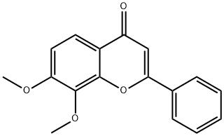7,8-ジメトキシフラボン 化学構造式