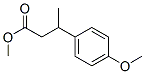 Hydrocinnamic acid, p-methoxy-beta-methyl-, methyl ester Structure