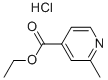 2-甲基吡啶-4-甲酸乙酯 盐酸盐,65550-32-5,结构式