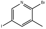 2-溴-5-碘-3-甲基吡啶,65550-78-9,结构式