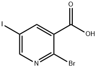 2-BROMO-5-IODONICOTINIC ACID,65550-80-3,结构式