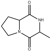 Pyrrolo[1,2-a]pyrazine-1,4-dione, hexahydro-3-methyl- (9CI) Structure