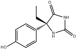 (R)-5-(4-Hydroxyphenyl)-5-ethylhydantoin, 65567-33-1, 结构式