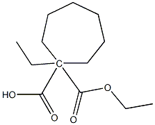 1,1-Cycloheptanedicarboxylic acid diethyl ester Structure