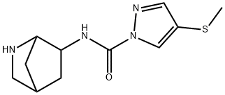 1H-Pyrazole-1-carboxamide,N-2-azabicyclo[2.2.1]hept-6-yl-4-(methylthio)-|