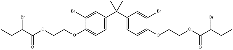 (isopropylidene)bis[(2-bromo-p-phenylene)oxyethylene] bis(2-bromobutyrate),65581-16-0,结构式