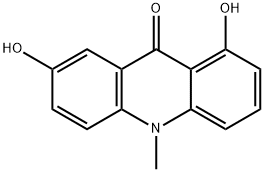 1,7-Dihydroxy-10-methyl-9(10H)-acridinone 结构式