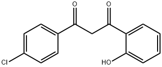 1-(4-氯苯基)-3-(2-羟基苯基)丙烷-1,3-二酮, 65599-34-0, 结构式