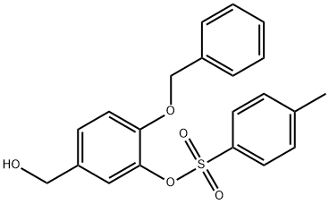 4-(Benzyloxy)-3-hydroxybenzyl Alcohol 3-p-Toluenesulfonate,65615-21-6,结构式